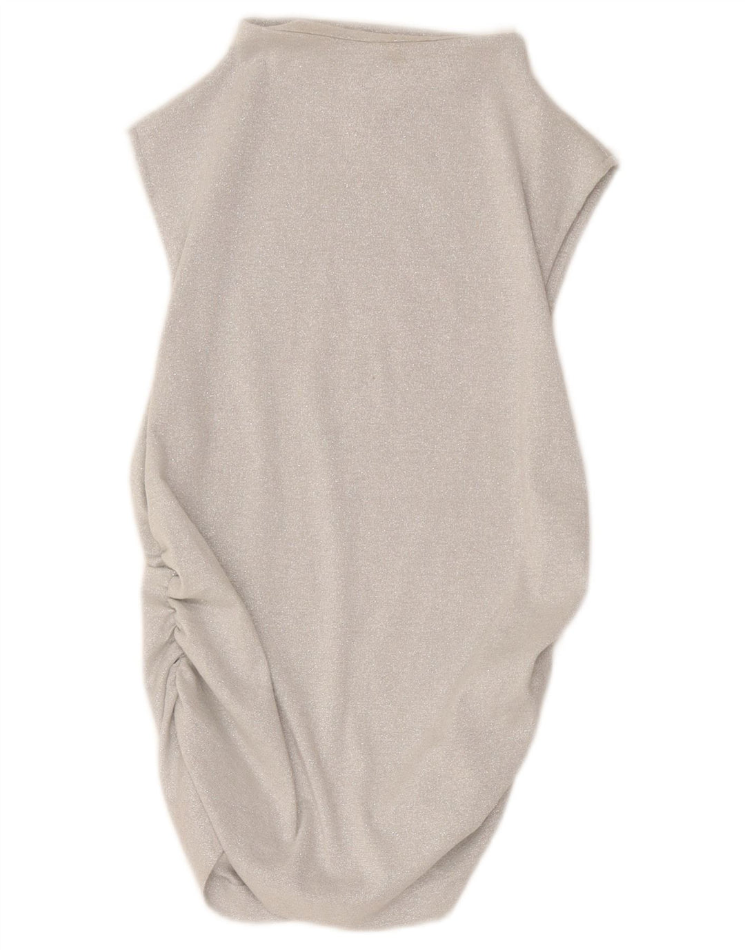 Marks & Spencer Dame Bubble Dress UK 14 Medium Silver Flecked Viscose