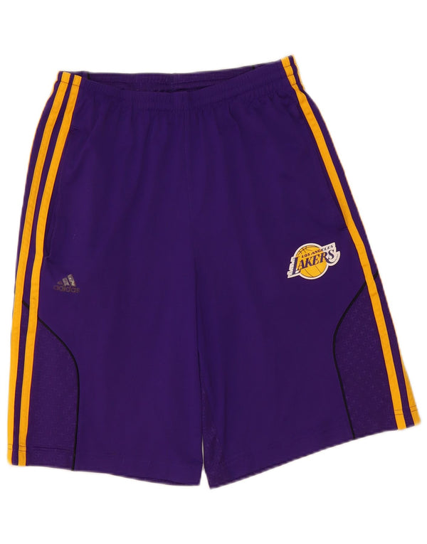 Adidas Boys Los Angeles Lakers sportsshorts 13-14 år Lilla polyester