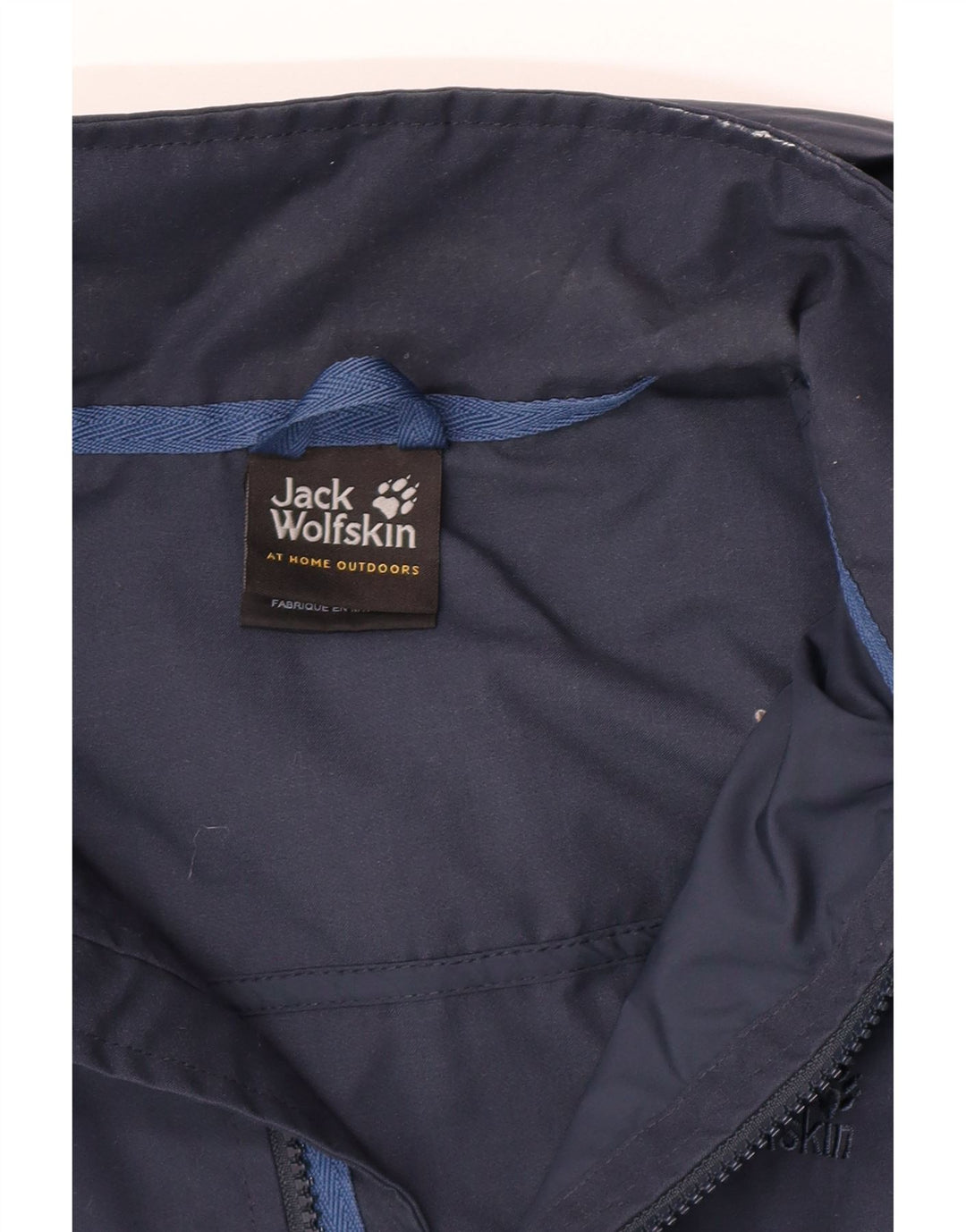 Jack Wolfskin Dame Hætte vindjakke jakke UK 12 Medium Navy Blue