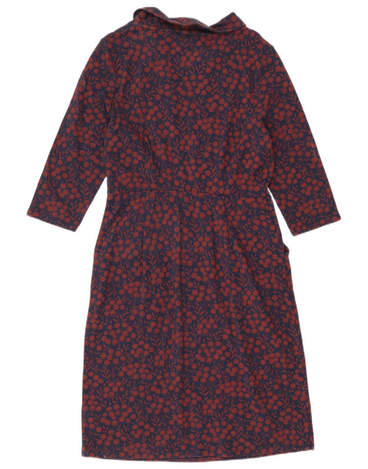 Seasalt Cornwall Kvinders Skede Kjole UK 14 Medium Navy Blue Floral