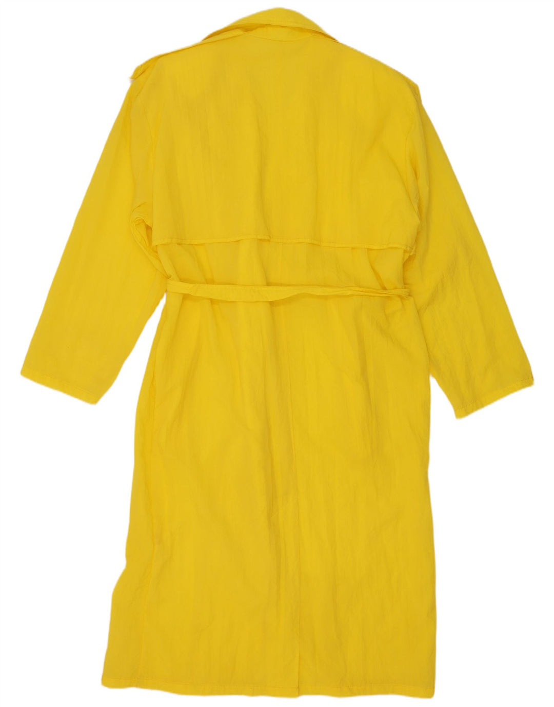 Vintage Trench Coat til kvinder UK 14 Medium Gul