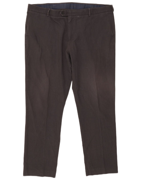 Farah Herre Klassiske Slim Suit Bukser W44 L33 Grå Polyester