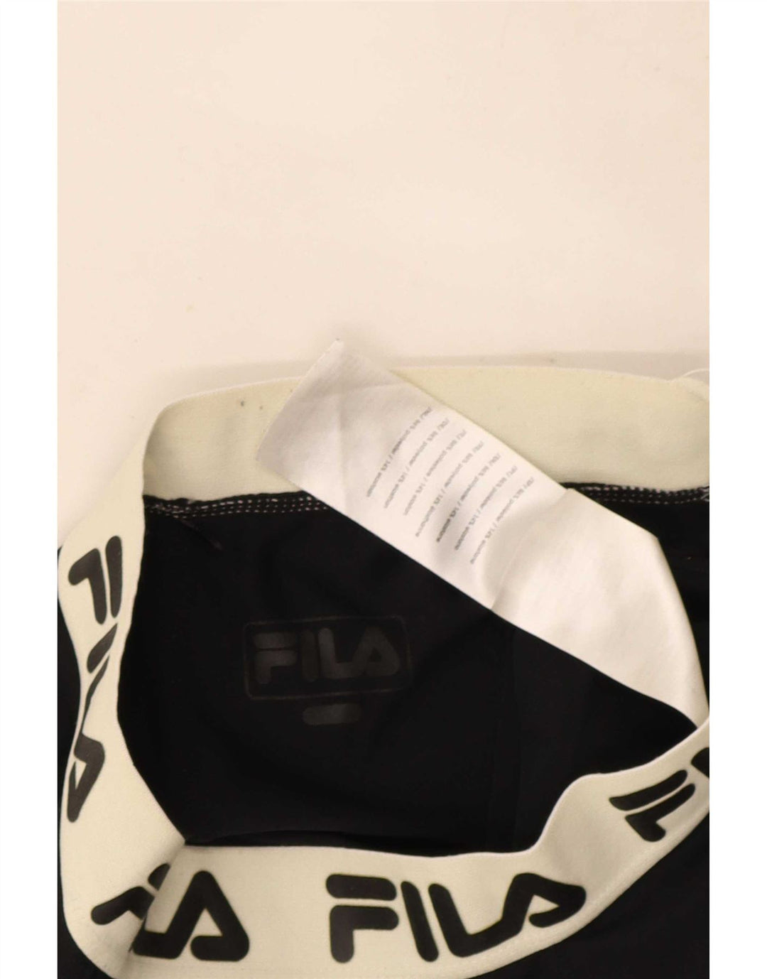 Fila Grafiske Leggings til kvinder UK 4 XS Sort Colourblock Polyester
