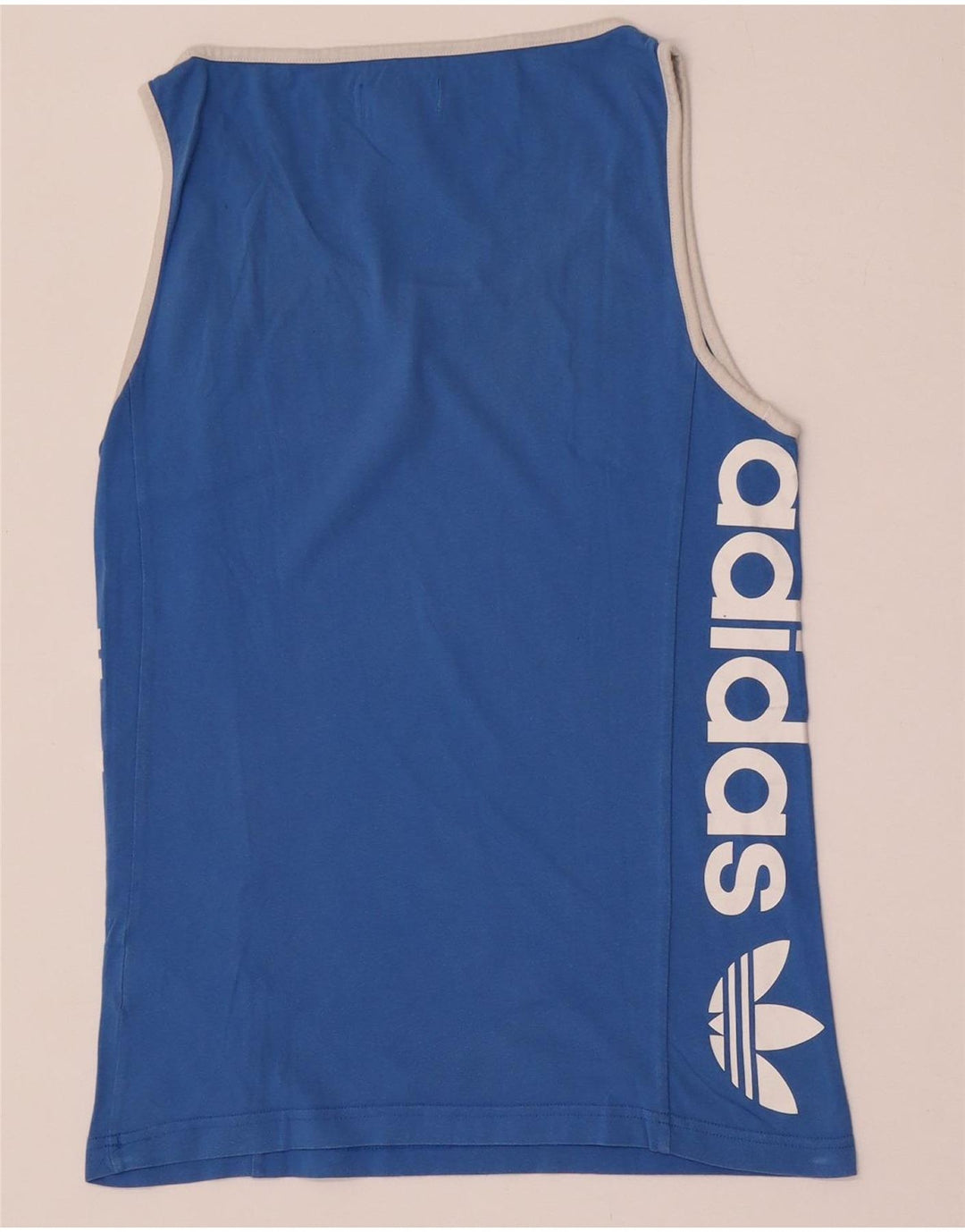 Adidas Herre grafisk vest Top XS Blå bomuld
