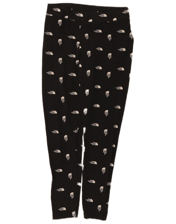 The North Face Kvinders Grafiske Leggings UK 12 Medium Sort Bomuld