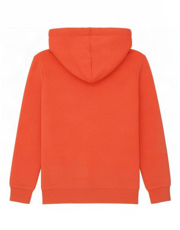 Superdry Womens Oversized Hoodie Jumper UK 6 XS Orange Flecked Cotton