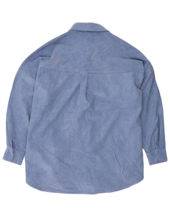 Zara Herre Oversized Skjorte UK 6 XS Blå