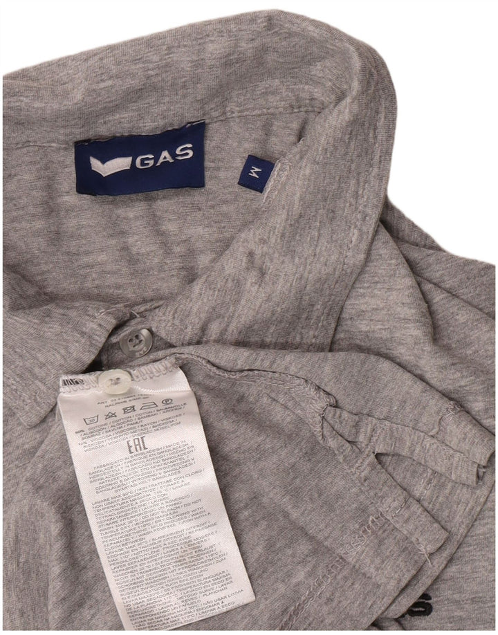 Gas Poloshirt til mænd mellemgrå bomuld