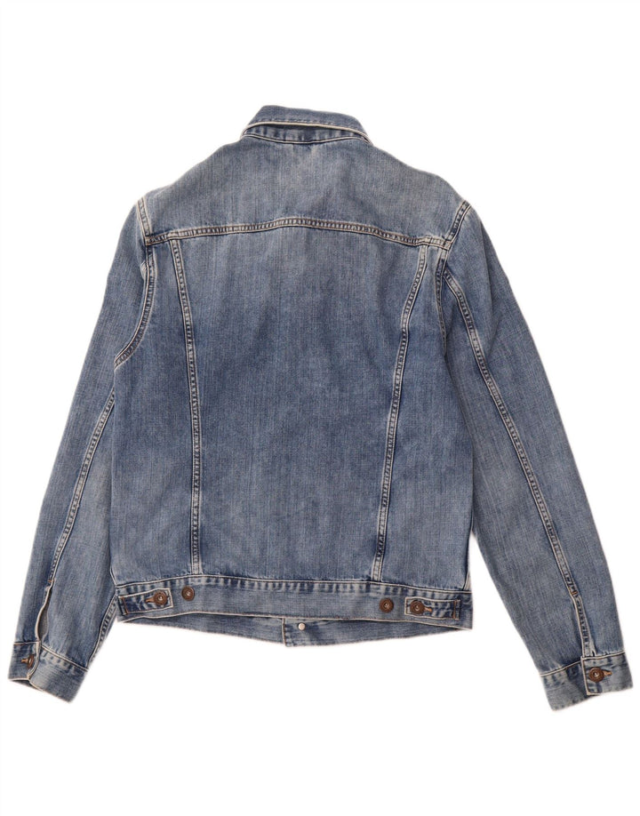 CROSS JEANS Denimjakke til mænd UK 38 Medium Blue Bomuld