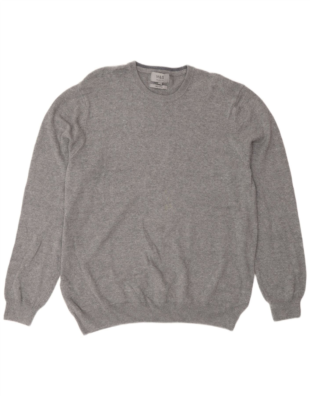 Marks & Spencer Herre sweater med rund hals XL Grå