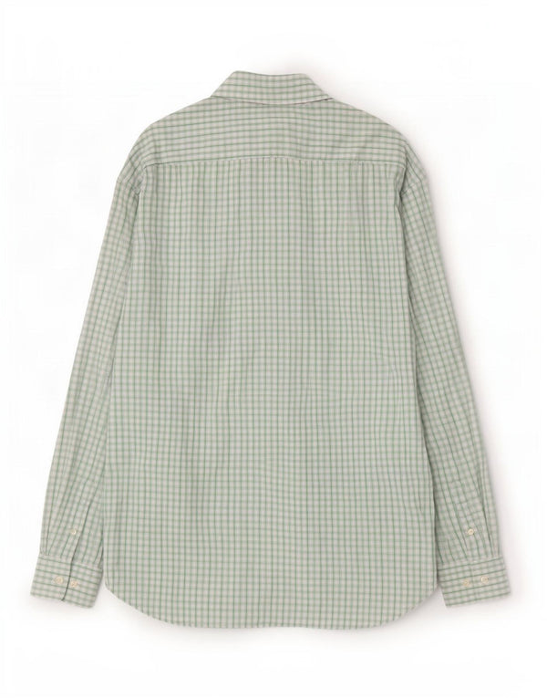 Gap Herre Classic Fit skjorte størrelse 17 1/2 XL Grøn Gingham Cotton