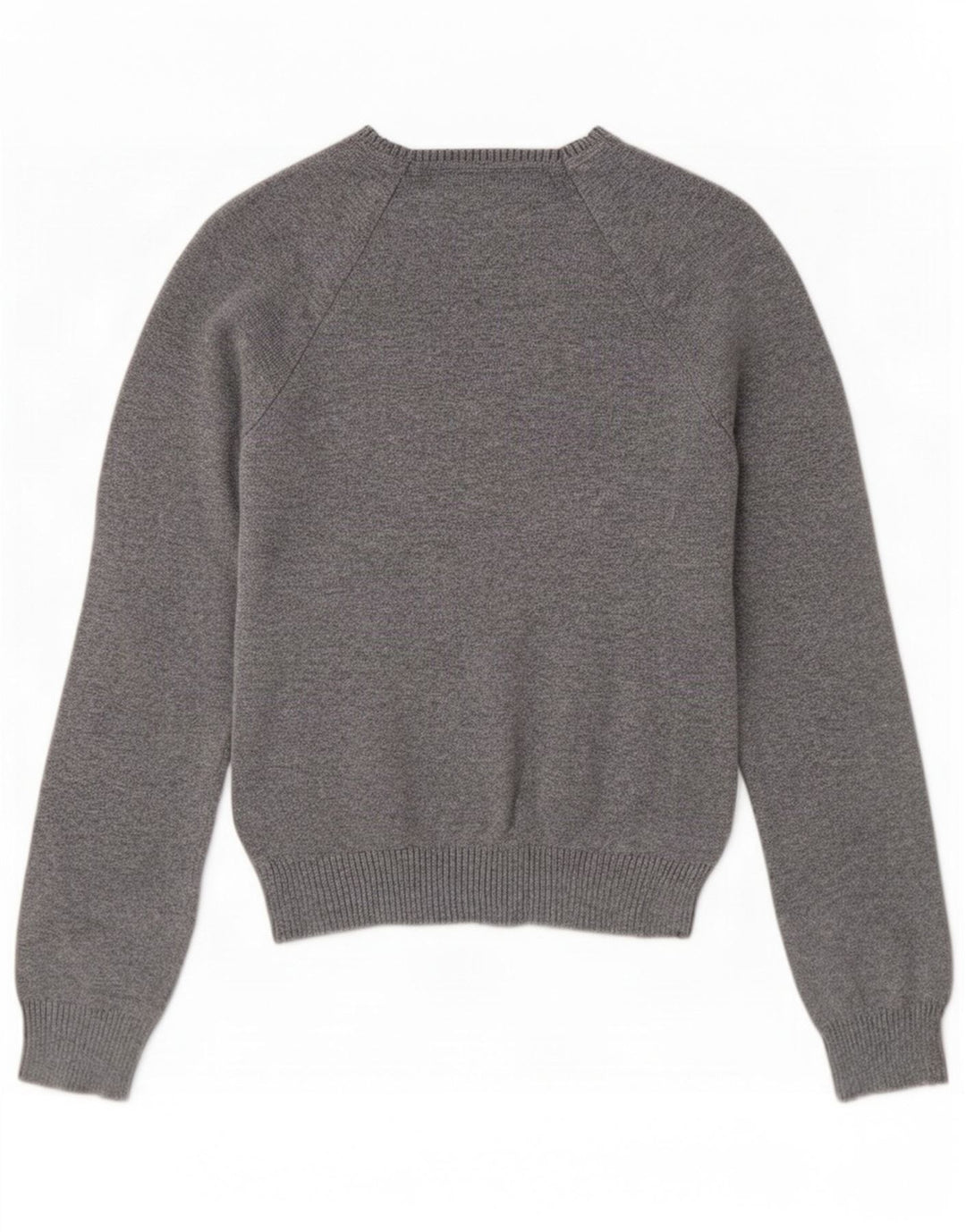 Zara Dame V-hals sweater lille grå bomuld