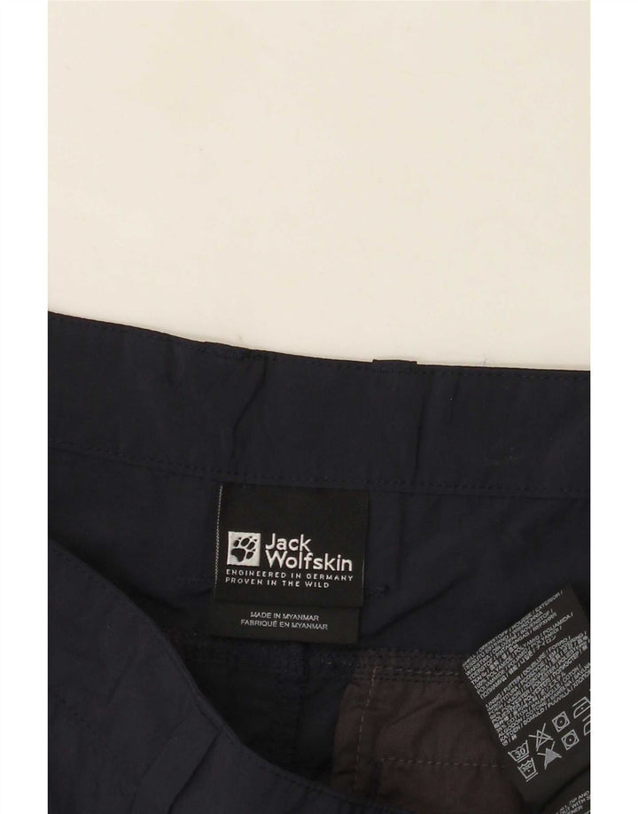 Jack Wolfskin Herre Cargo Shorts W36 Large Navy Blue Polyamid