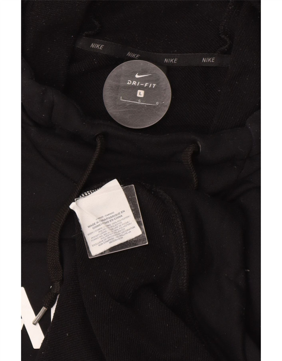 NIKE Herre NFL grafisk hættetrøje Jumper Stor sort polyester