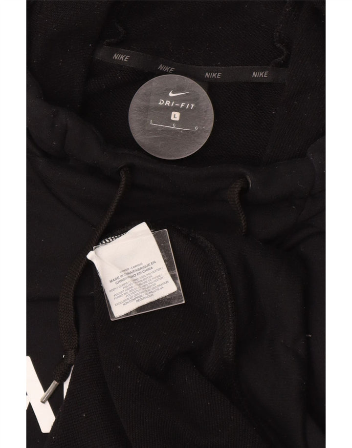 NIKE Herre NFL grafisk hættetrøje Jumper Stor sort polyester