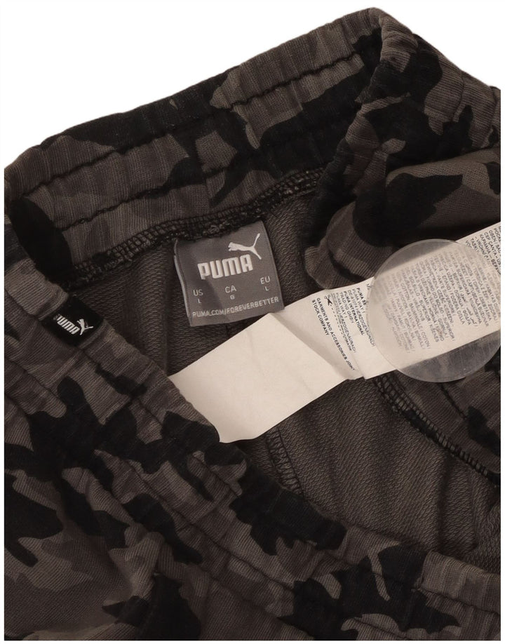 Puma Herre Sportshorts Stor Grå Camouflage Bomuld