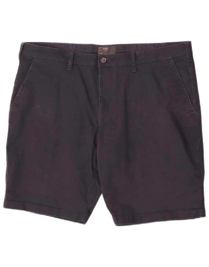 Marks & Spencer Herre Chino Shorts W40 XL Marineblå Bomuld