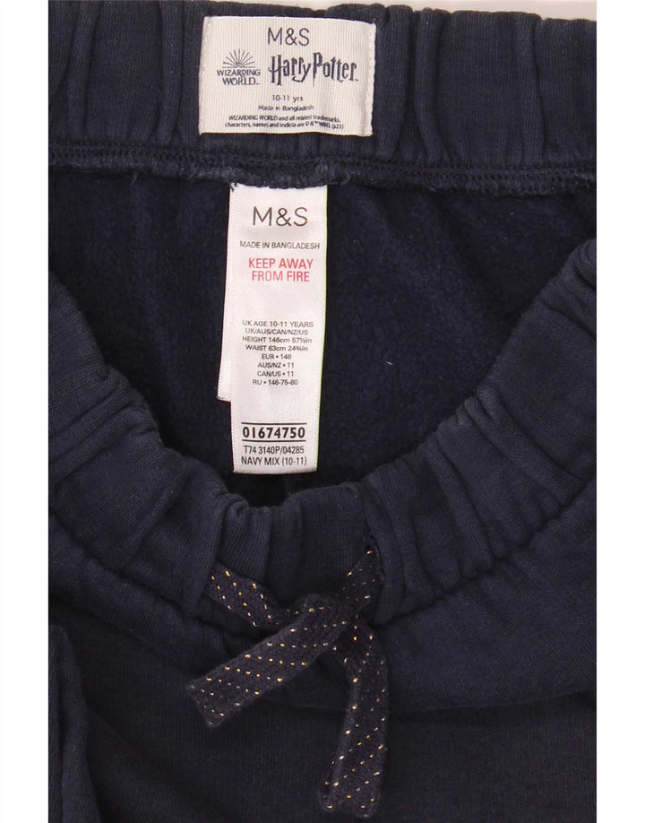 Marks & Spencer Boys Træningsdragt Bukser Joggers 10-11 år Marineblå