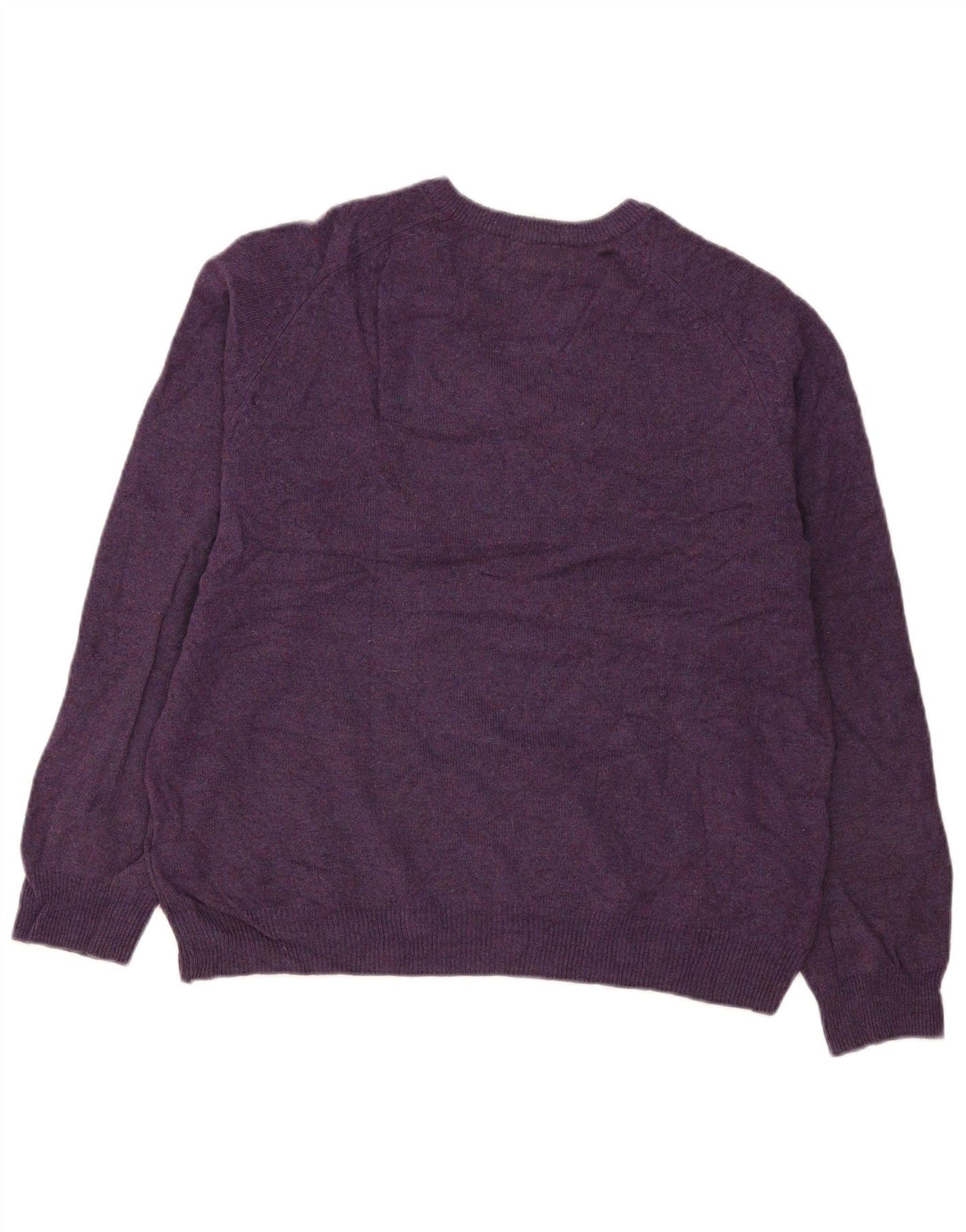 Marks & Spencer Herre V-hals sweater XL Lilla uld