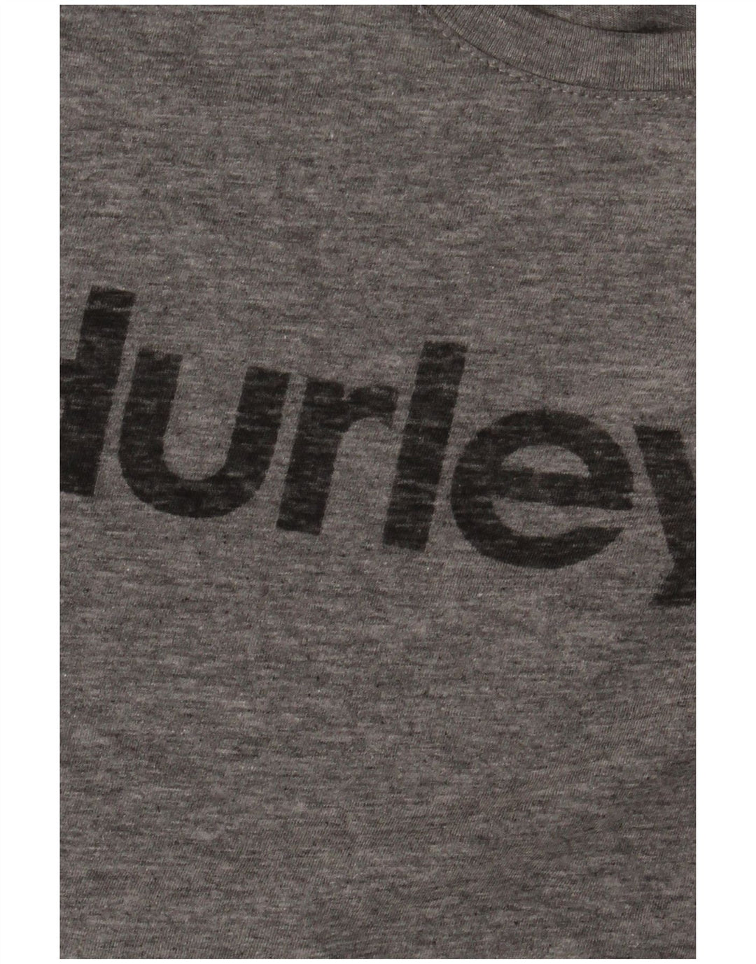 Hurley Herre Grafisk T-Shirt Top Lille grå Flecked Bomuld