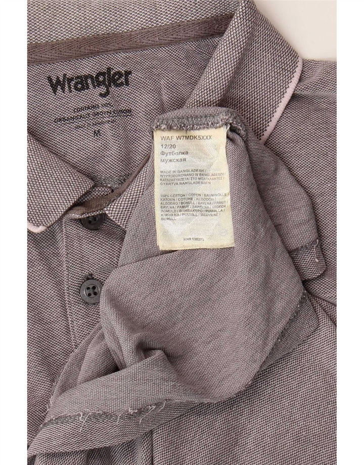 Wrangler herre poloshirt mellemgrå bomuld