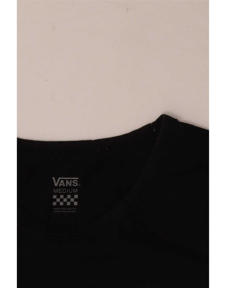 Vans Womens Crop Vest Top UK 12 Medium Black