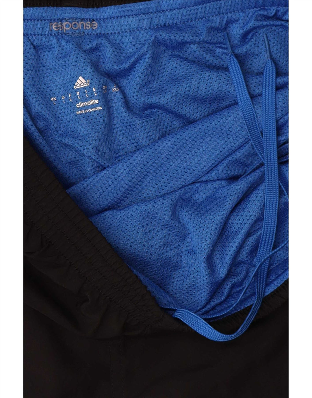 Adidas Herre Climalite Sportshorts Large Black Colourblock Polyester