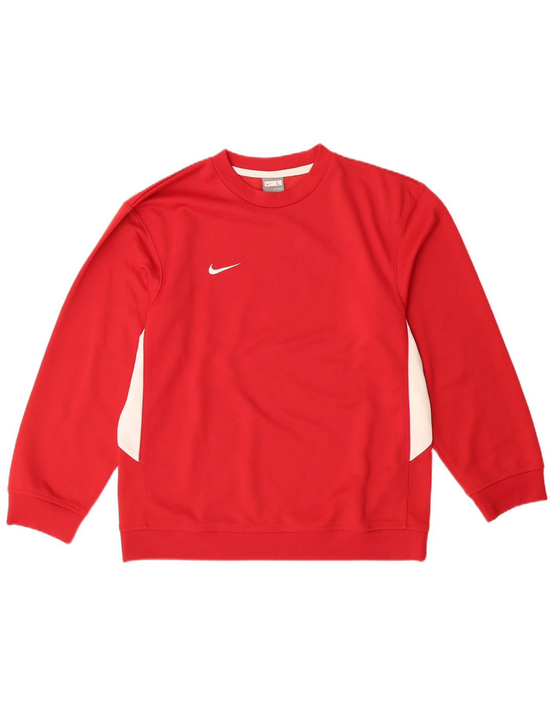NIKE Sweatshirt Jumper til drenge 12-13 år Stor rød farveblok polyester