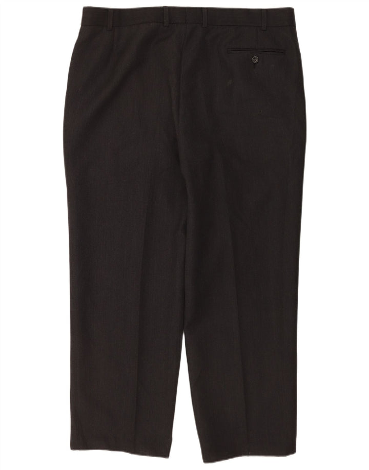 Marks & Spencer Straight Suit Bukser til mænd W40 L28 Grå polyester