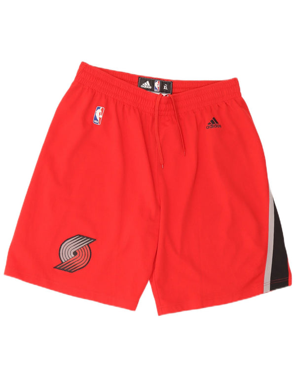 Adidas Herre Portland Trail Blazers Graphic Sports Shorts XL Rød Colourblock