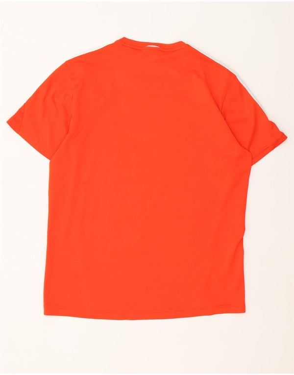 Adidas Herre T-Shirt Top Medium Orange Polyester