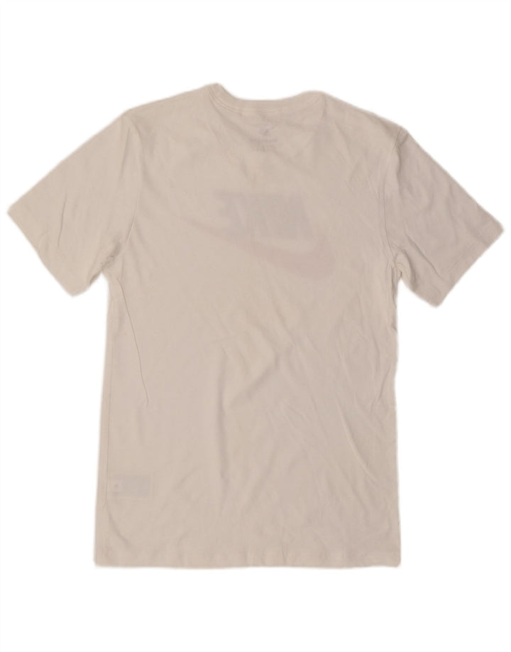 Nike grafisk T-shirt top til mænd, lille hvid bomuld
