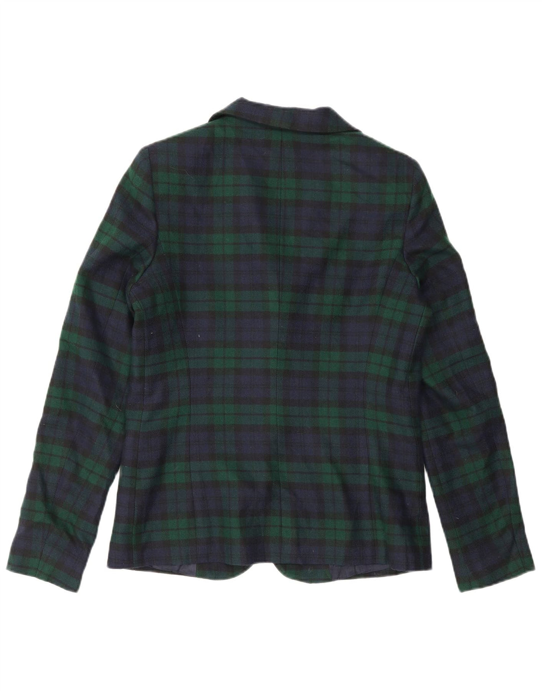 Paio Crippa Dame 2 Button Blazer Jacket IT 44 Medium Green Check New Wool