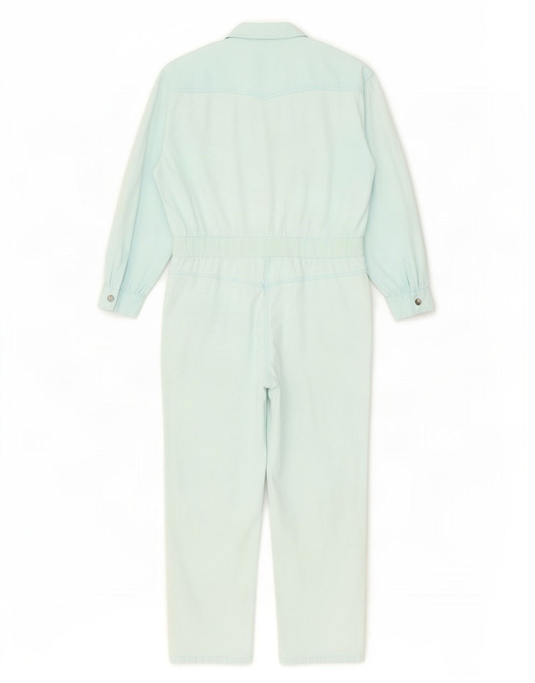 Vintage Dame Langærmet Oversized Jumpsuit EU 38 Medium Blue