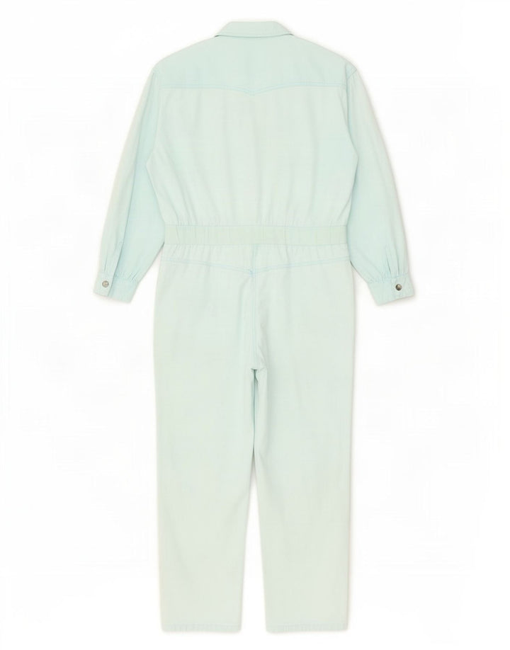 Vintage Dame Langærmet Oversized Jumpsuit EU 38 Medium Blue