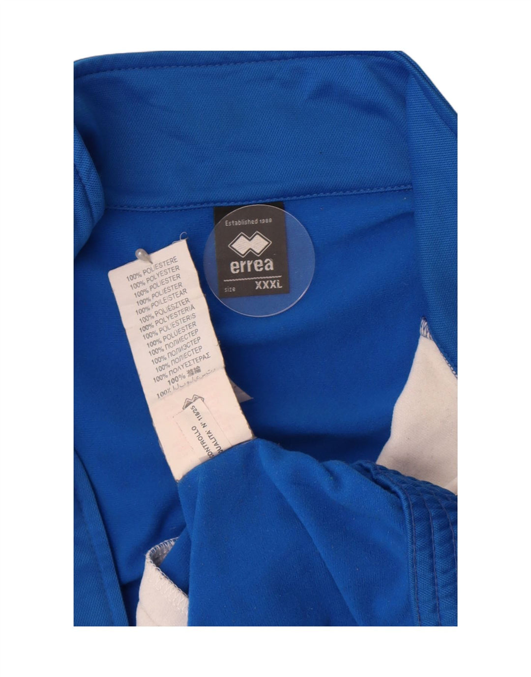 Errea Træningsdragt til mænd Topjakke 3XL Blå Colourblock Polyester