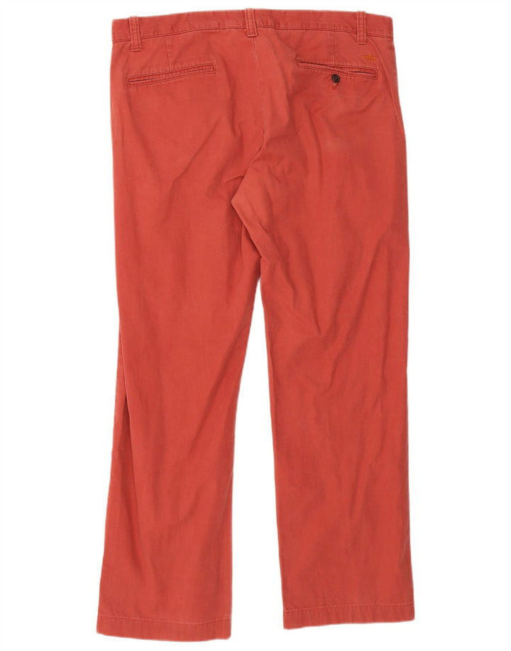 Dockers Straight Chino-bukser til mænd W36 L30 rød bomuld
