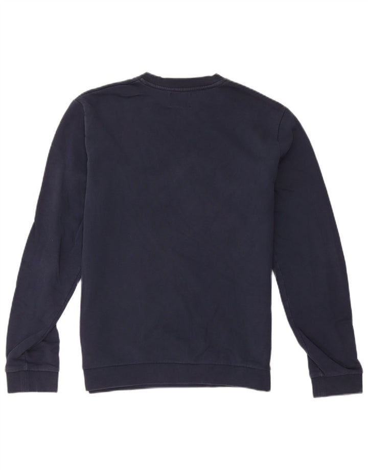 Iceberg Herre Grafisk Sweatshirt Jumper Medium Navyblå Bomuld