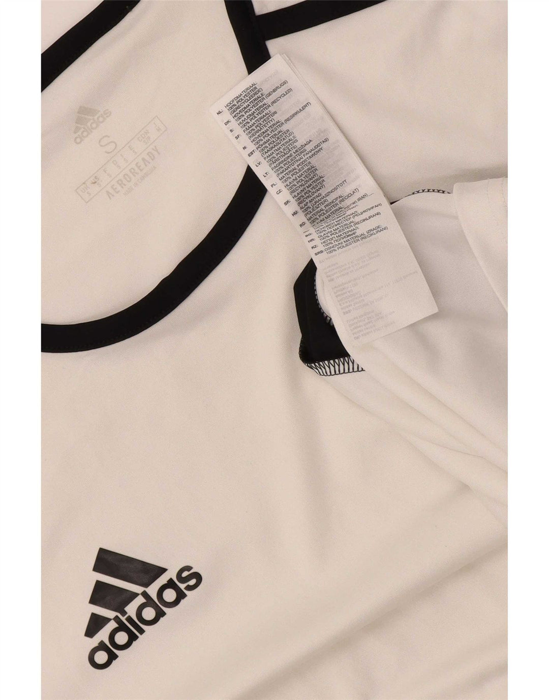 Adidas Herre Aeroready T-Shirt Top Lille hvid Colourblock Polyester