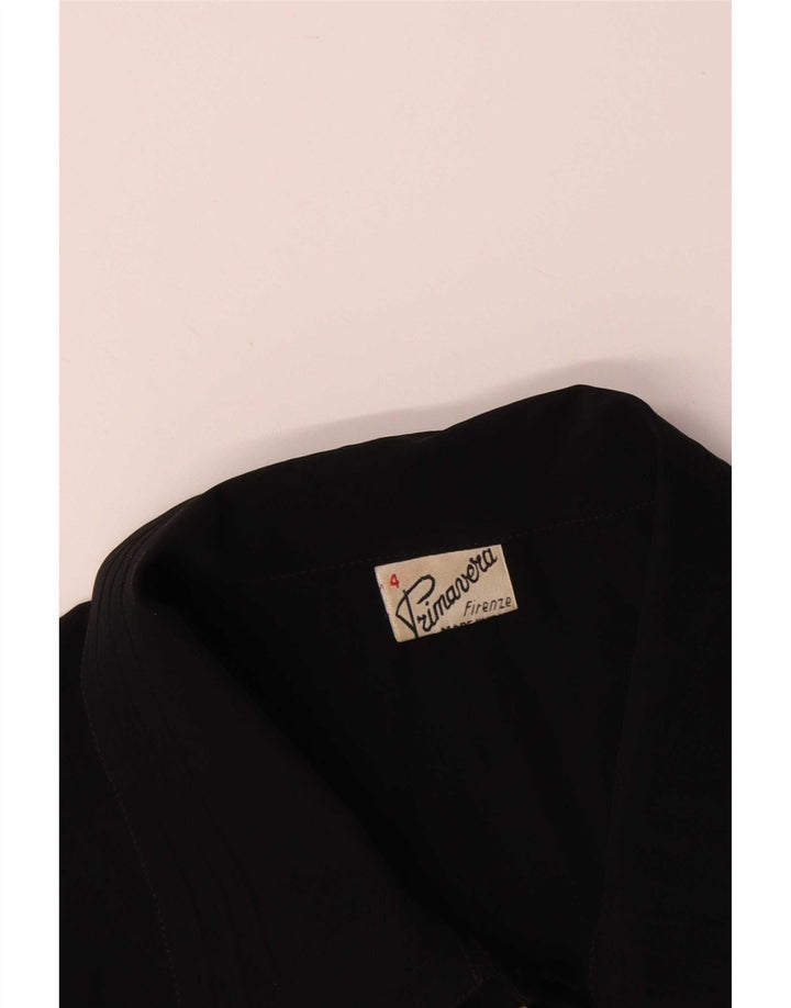 Primavera Firenze skjortebluse til kvinder UK 18 XL Sort Polyester