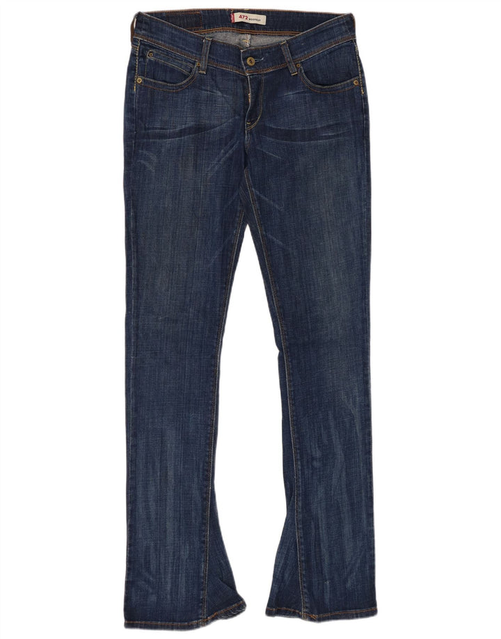 LEVI'S Dame 472 Bootcut-jeans med lav talje W31 L34 Blå Bomuld