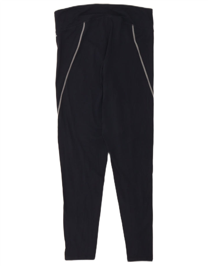 Jack Wills Womens Leggings UK 16 Large Navy Blue Nylon