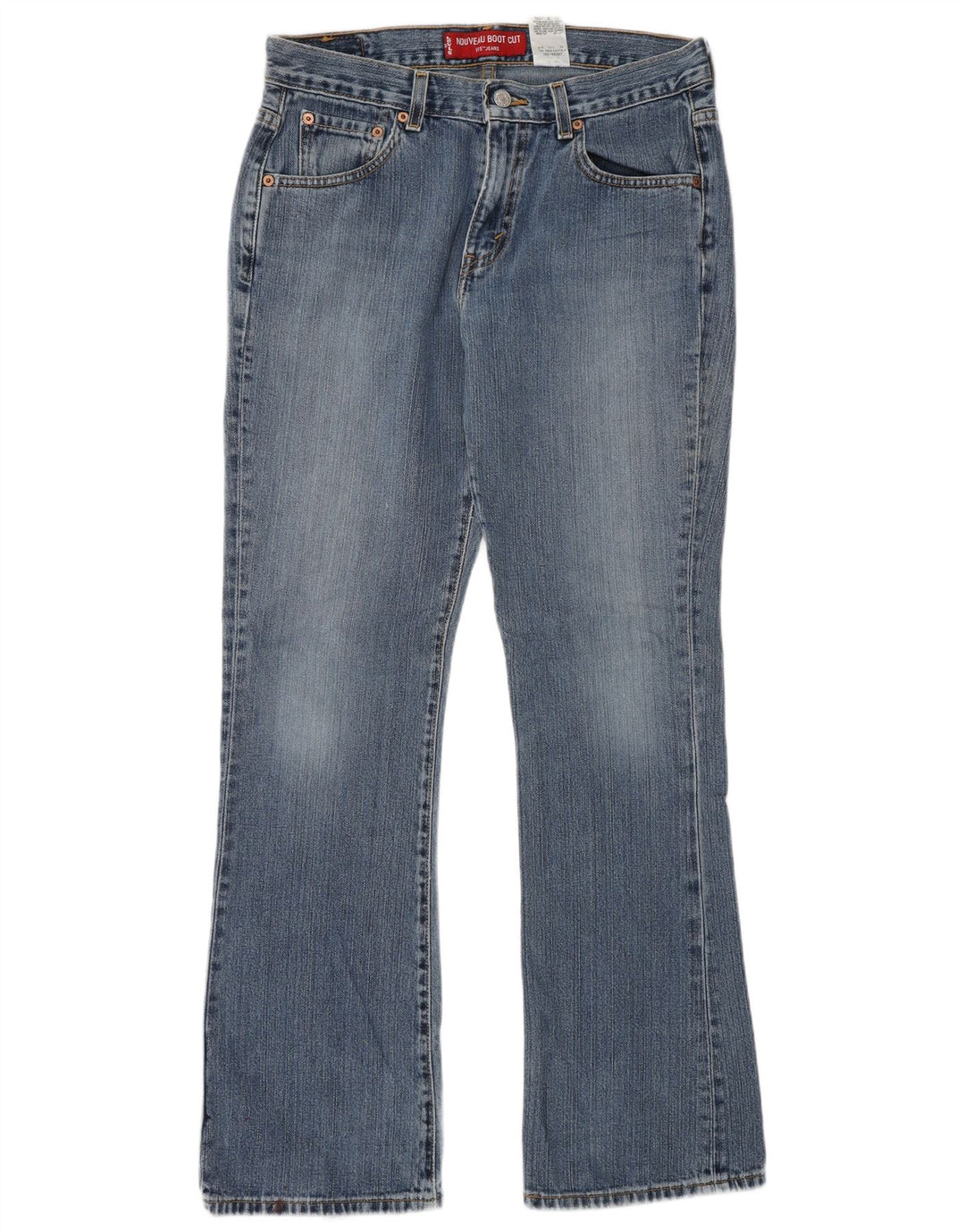 Levi's Dame 515 Bootcut Jeans med lav talje US 8 Medium W30 L31 Blå Bomuld