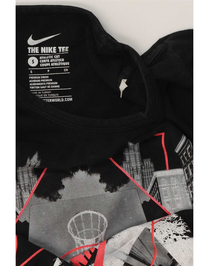 Nike Herre Athletic Cut Grafisk T-Shirt Top Lille Sort