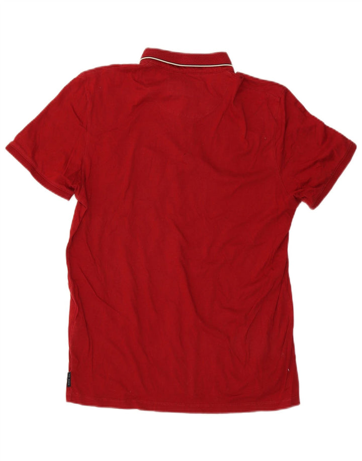 Ted Baker herre poloshirt str. 4 Large rød bomuld