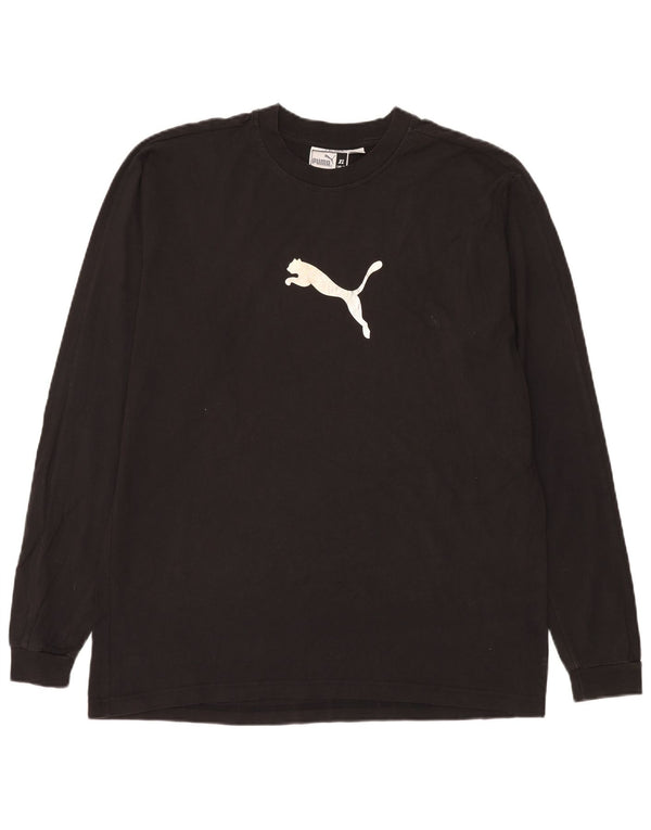 Puma Herre Grafisk Top Langærmet XL Sort Bomuld