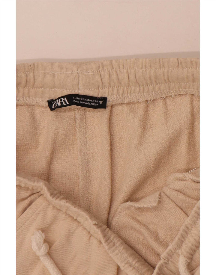 Zara Herre Crop træningsdragt Bukser Joggers Medium Beige