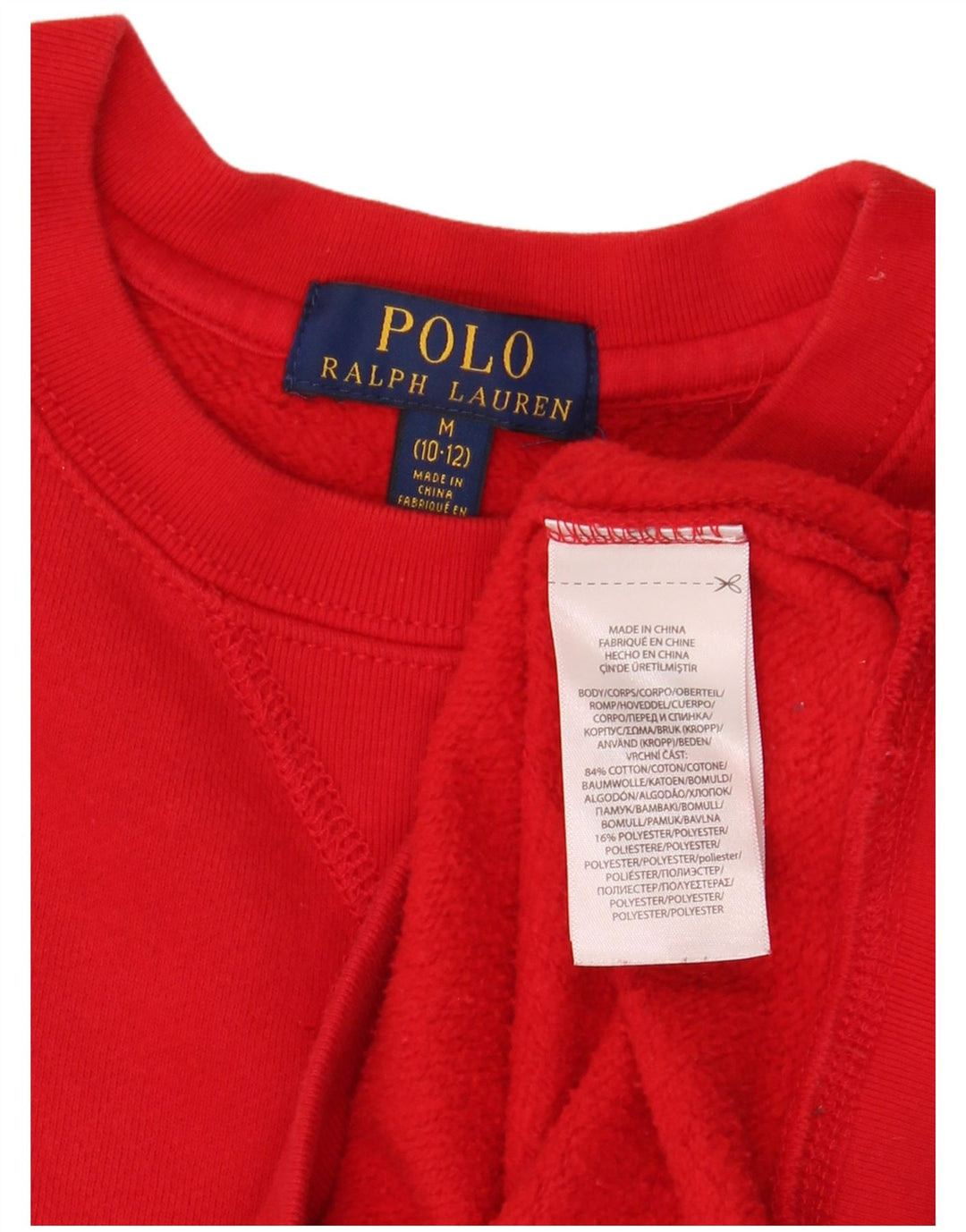 Polo Ralph Lauren Drenge Sweatshirt Jumper 10-11 år Medium Rød Bomuld