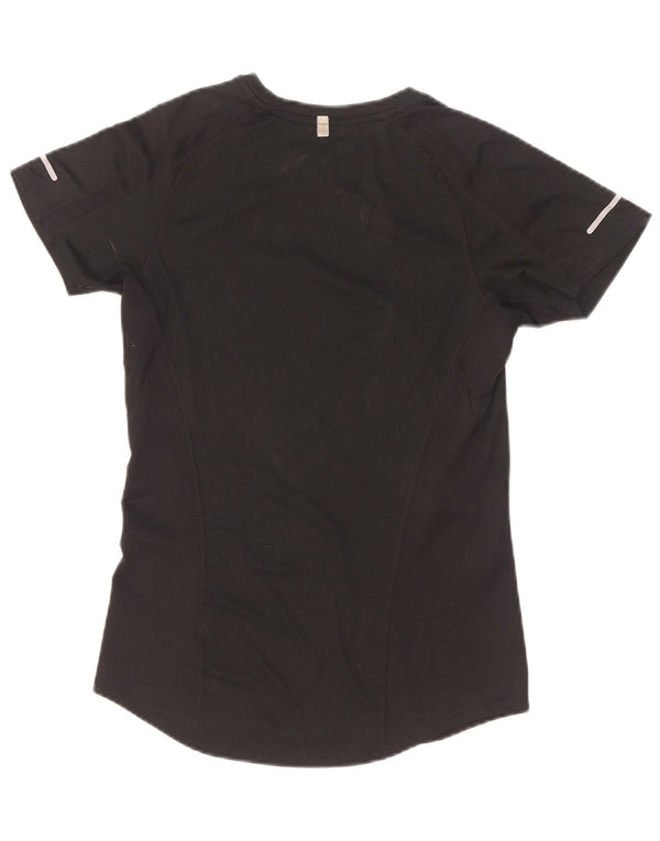 Nike Dame Dri Fit T-Shirt Top UK 6 XS Sort