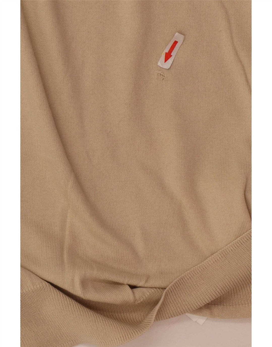 Zara Herre V-hals sweater Stor Beige Bomuld